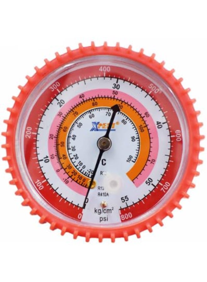 Xpert Single High-Pressure Service Manifold gauge suitable for R22, R134a, R410A, R404A - Image 2